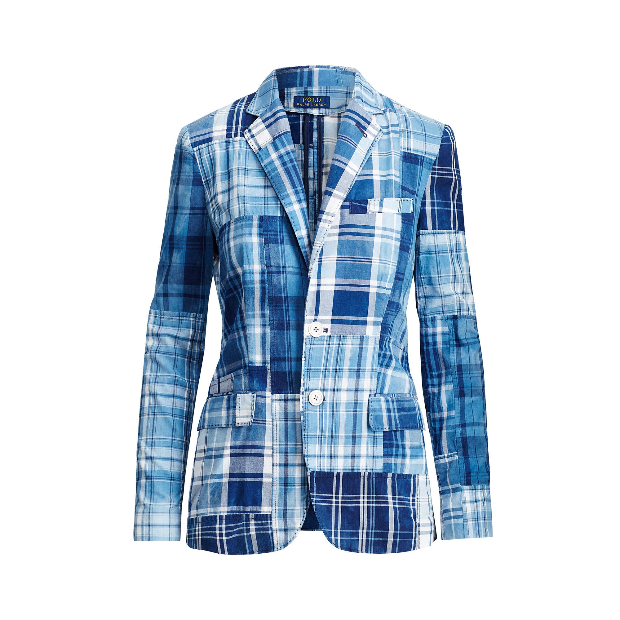 ralph lauren patchwork blazer
